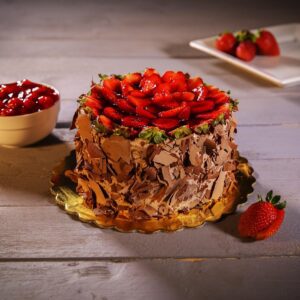 Choco-Strawberry Crunch Cakes